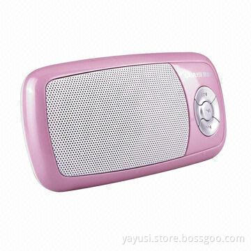 Mini Speaker with FM Radio Can Read TF Card, Sized 105 x 50 x 30mm